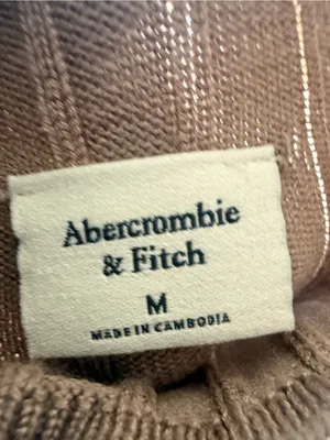 Abercrombie‎ & Fitch Long Sleeve Mock Neck Mini Dress Brown size Medium thumbnail 3