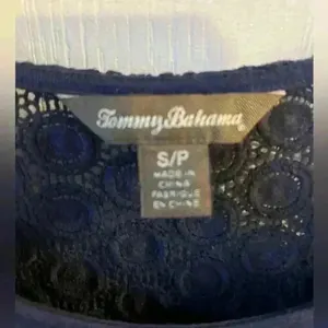 Tommy Bahama Women's Navy Blue Lace Dress‎ Swim Coverup Size Small thumbnail 5