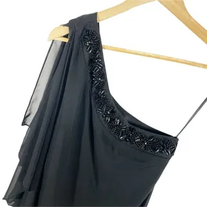 Max And Cleo Black Camilla One‎ Shoulder Beaded Party Dress Sz 0 NEW thumbnail 3