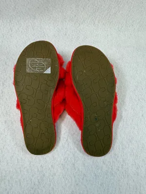 UGG - Womens Scuffita Slippers reddish/orange color ) fluffy Size US 9 #shearling #slippers thumbnail 6