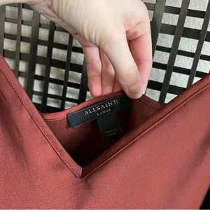 ALLSAINTS Hera satin slip dress thumbnail 5