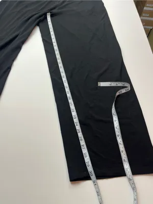 Eileen Fisher‎ Black Wide Leg Pull-on Stretch Pant Womens Size XL Pockets thumbnail 5