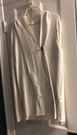 Gap‎ boxy cream sweater large thumbnail 1