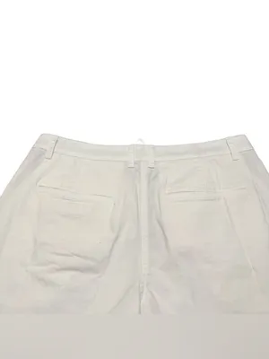 J. Crew Heritage Pleated Shorts Women's 10 Chino White Cotton Casual Preppy NWT thumbnail 7