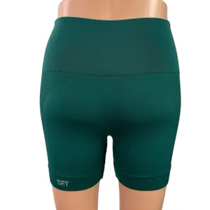 SET Active SculptFlex Green Skinny Yoga Gym Athletic Activewear Biker Shorts S thumbnail 3