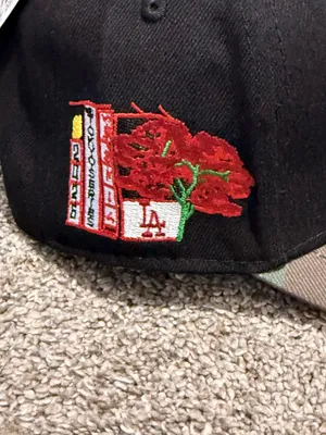 New Era 9FORTY A-Frame Los Angeles Dodgers "Burnt Roses" Camo Brim Edition Hat thumbnail 5