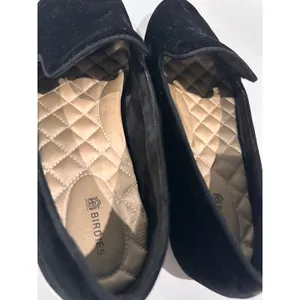 Birdies Starling Loafers Womens 9.5 Black Velvet Quilted Comfort Smoking Flats‎ thumbnail 4