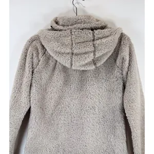 Kuhl Womens Flight Jacket Beige Avina Full Zip Sherpa Fleece Hooded Outdoor XS thumbnail 12