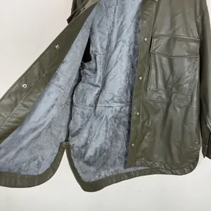 Zara FAUX LEATHER OVERSHIRT thumbnail 5