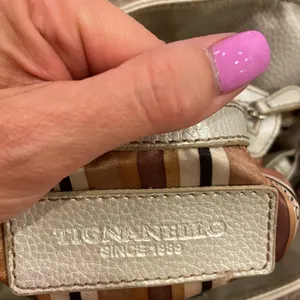 Tignanello Purse in silver thumbnail 12