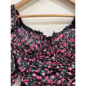 For Love & Lemons Melrose Floral‎ Mini Dress Puff Sleeve XXS Cottagecore thumbnail 5