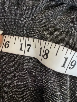 Women's Urban Outfitters Silver Black Tie-Front Crop Top Size M thumbnail 4
