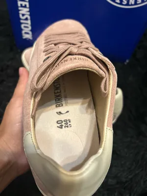 BIRKENSTOCK bend low pink leather lace up shoes sneakers women’s eur 40 new thumbnail 3