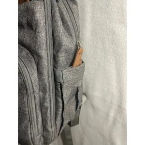 Ruvalino Diaper Bag Backpack Grey Heathered Travel Multi thumbnail 3