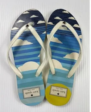 Kate Spade New York‎ feldon flip flop sandal in Aquatic Floral Size 8B thumbnail 1