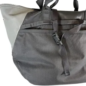 Lululemon Athletica Grey Colorblock Gym Tote Bag Large Shoulder Bag h2o *Flawed* thumbnail 10