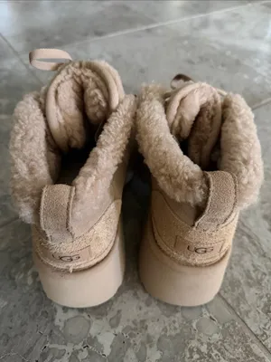 UGG Classic New Heights Lace-Up Boots in Sand/Tan, Size 12, NEW without Box thumbnail 6