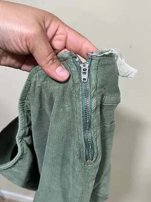 NWT olive green We The Free by Free People pull-on corduroy pants size 28 thumbnail 12