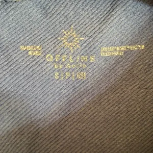 OFFLINE by Aerie Blue Ribbed Seamless High Waisted Leggings Small 0491-5128 thumbnail 6
