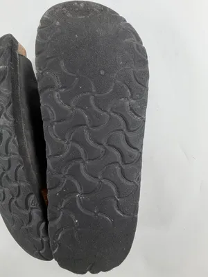 Betula by Birkenstock Black 3‎ Strap Sandals EU 39 US 8.5 Cork Footbed thumbnail 5