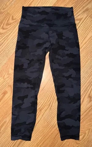 Lululemon High-Waist Camo Leggings - Black/Grey thumbnail 1