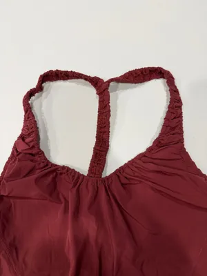 Free People Movement Flowy Back Slit Bra Burgundy Red thumbnail 3