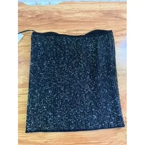 ba&sh Puck Pull Black Sequin Strapless Bustier Top Size 3 M/L Party Going Out thumbnail 3