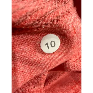 Lululemon Swiftly Tech Short Sleeve Crew Coral Orange Grey Size 10‎ R636 thumbnail 7