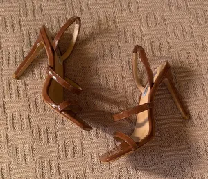 Steve Madden Brown Strappy Heels thumbnail 1