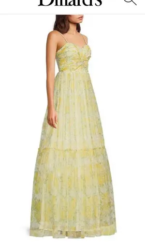 Dillard's Dress Prom Yellow thumbnail 2