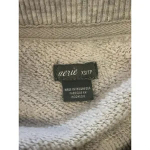 Aerie Sweatshirt Womens XS Green Camo Print Crewneck Fleece Oversized Pullover thumbnail 6