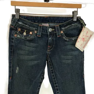 NWT Womens Size 27 27x34 True Religion Joey Classic Five-Pocket Flare Jeans thumbnail 2