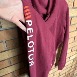 Peloton Ultimate Fleece Lined Full Zip Hoodie Women’s Size Medium Logo Active thumbnail 7