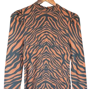 Jealous Tomato Long Sleeve Tiger Bodycon Sweater‎ Dress Sz M thumbnail 4