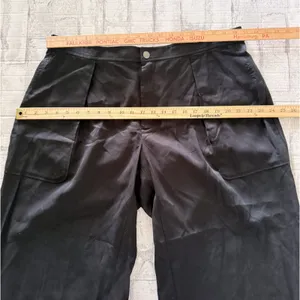 Banana Republic Tencel Wide Leg Pants Mid Rise Pleated Office Siren Trouser XL thumbnail 4