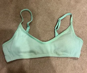 Aerie Light Mint Ribbed Bathing Suit thumbnail 1