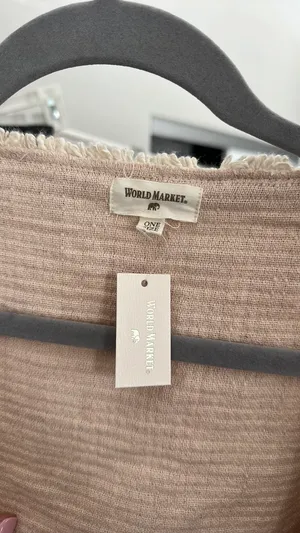 World market boho cotton Jacket Tan thumbnail 3