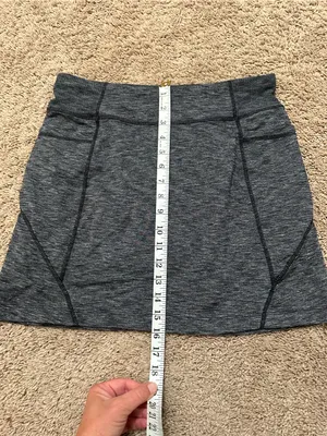 Athleta Excursion Skort Skirt Women's Size Small Pull On Charcoal Gray Pockets thumbnail 3