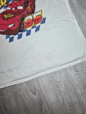 Disney Lightning McQueen Tee - White with Red, Yellow & Blue Graphics thumbnail 2