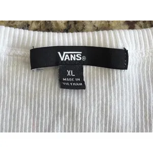Vans Drew Ribbed Crop Tank Top Womens XL White Sleeveless Casual NEW thumbnail 6