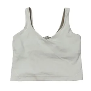 Lululemon Align Tank Top Women Size 2 White Nulu V-Neck Cropped Yoga LW1DUDS thumbnail 1