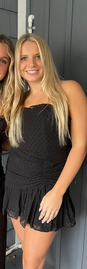Hello Molly Dress Mini Black Strapless thumbnail 1