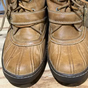 Sperry Saltwater‎ Leather Duck Boot Faux Fur Cuff Size 7 A38 thumbnail 5