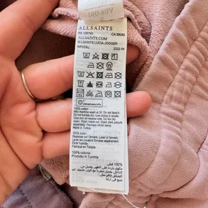 AllSaints Lucia Jogger Women Size Small Pink Mauve Cotton‎ Sweatpants WP059U thumbnail 6