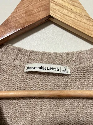Abercrombie & Fitch Textural Cardigan Sweater Size Small Knit Cream Fall Winter thumbnail 3