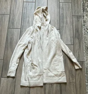 LOFT Soft Cream Knit Cardigan thumbnail 1