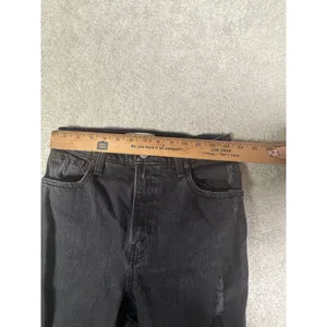 Abercrombie & Fitch The 90s Straight Ultra High Rise Jeans 27/4 Black Curve Love thumbnail 7