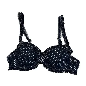 Tory Burch Polka Dot Underwire Bikini Swim Top Navy Blue‎ Size XS thumbnail 2