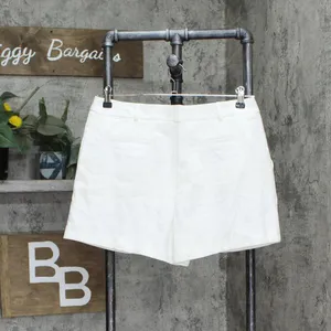 Simply Styled Womens Missy Fit Pleated Suiting Shorts S22224SS-MB 10 Cloud White thumbnail 2