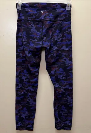 Lululemon Wunder Under Purple Camo Leggings thumbnail 1